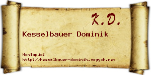 Kesselbauer Dominik névjegykártya